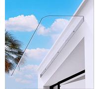 Générique Auvent Transparent d'extérieur résistant aux UV pour Jardin - Protection Durable et résistante aux Chocs pour Porte d'entrée, Porche, Balcon et terrasse - 50 x 230 cm