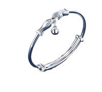 Générique Avec Bracelet 4 Bracelet Bracelet Rotating Bead Bracelet Adjustable Jewelry Valentine's Day For Occasions Noir Bracelet En Acier Bijoux (Silver, One Size)