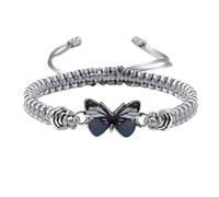 Générique Avec Bracelet Naturelle Bijoux Bracelets pour adolescentes Bracelets à cordes réglables pour femmes Bracelets mignon Bracelet Femmes Bracelet Plusieurs Et Bijoux (Grey, One Size)