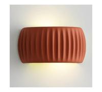 Générique Avec lampe murale en résine rayée applique murale moderne à intensité variable demi-cylindre nordique conception de racine d'arbre applique murale latérale haut et bas(Orange white light)