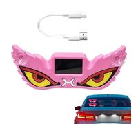Générique Avertisseur Lumineux LED Œil Solaire | Décoration Sans Fil Dynamique Et Étanche - Feu LED Pour Vitre De Voiture | Pour Véhicule SUV Camping-Car Camion Sport Maison Extérieur Intérieur