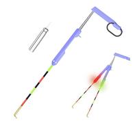 Générique Avertisseur Touche - Alerte par capteur LED pour pêchage,Indicateur de pêche de Nuit,pour Eau Salée, Eau Douce, Lac, Rivière, Voyage Nuit, Bateau, Camping, Lancer, Large