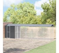 Générique Aviary pour Oiseaux avec Extension Anthracite 210 x 838 x 247 cm en Acier,Articles pour Animaux,Articles pour Animaux de Compagnie,Accessoires pour Oiseaux,Anthracite,218.75 KG,3325155