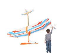 Générique Avion propulsé par Un élastique - Planeur Volant de 40 cm, kit d'avion avec Un élastique | Modèle de Planeur aérodynamique pour, garçons, Filles, étudiants, Adultes, Camping en Plein air