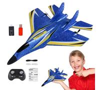 Générique Avion Télécommandé - Kit d'avion RC À Lumière LED, Jouet Volant RC Étanche 2,4 GHz, Moteur Double Moteur, Aviion d'apprentissage Précoce Durable, Avioon De Contrôle À Distance Extérieur
