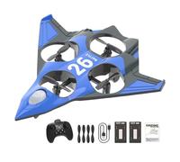 Générique Avion Télécommandé RC Avion Fixe Planeur Jouet Mousse EVA Résistant Impact Télécommande LED Colorée pour Enfants Adultes Adapté Aux Loisirs Fête, 2 Batterie