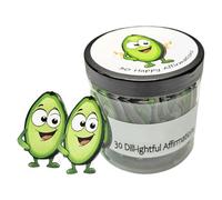 Générique Avocado Motivation Cards, 30 Positive Energy Notes, Coated Paper, Storage Jar, Daily Affirmations, Mental Wellness, Home, Office Decor, Support