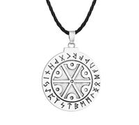 Générique Avril Perun Dieu Symbole mythologique slave Amulette Rune Collier de l’alphabet Dieu Symbole du tonnerre, Rune Perunika