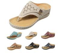 Générique Avylays Orthopedic Sandals For Women, 2025 Summerwomens Sandals Comfortable Dressy Arch Support Orthopedic Slippers,Flat Open Toe Platform Casual Flip (Gray,40)