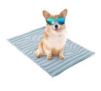 Générique B-arkley Cooling Mat, B-arkley Dog Cooling Pad- Non Gel, Machine Washable, Summer Portable Foldable Non-Slip Dog Coolings Pad for Indoor & Outdoor (XX-Large,Blue)