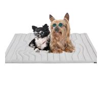 Générique B-arkley Cooling Mat, B-arkley Dog Cooling Pad- Non Gel, Machine Washable, Summer Portable Foldable Non-Slip Dog Coolings Pad for Indoor & Outdoor (Medium,Gray)