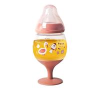 Générique Babÿ Bottle - 180ml Feeding Babÿ Bottle | Bottles For Breastfeeding Kids | No Spill Drop-Resistant Silicone Trainer Cup For Beginner Learner Weaning, Pc Material, Home Travel Bedtime