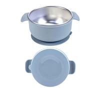 Générique Baby Bowls With Suction Cup - Suction-cup Bowl | Round Baby Food And Muesli Bowls | Beautiful Bamboo Bowl For Everyday Use At The Table For Safe First Meals