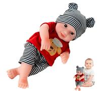 Générique Baby Doll réaliste - Figure de Tout-Petit Mignonne, Jouet en Caoutchouc Souple | Nouveau-née réaliste imperméable pour Reborn Dolls Toy Soft Baby Figure Mignon en Caoutchouc pour Tout-p