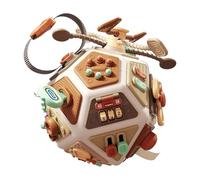 Générique Baby Multi Side Early Education Toys, Interactive Learning, 20x19.5 Cm, Cube Sensoriel pour Tout-Petit, Jouet Éducatif pour Bébé, Taille Portable, pour Voyages en Voiture Ou en Avion