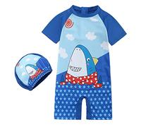 Générique Baby Swimming Suit - Enfant en Bas âGe Enfants BéBé GarçOns Filles Maillot De Bain 1 PièCe Fermeture éClair Maillot De Bain Maillots De Bain avec Chapeau éRuption Garde Surf Costume UPF 50+