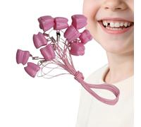 Générique Baby Teeth Holder Keepsake, Cute Baby Tooth Box, 10 Pieces Cute Teeth Design Holder For Child Toddler Boy Girl Home Travel Nursery School Preservation