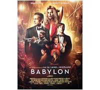 Générique BABYLON Affiche Cinéma Originale (Petit Format 53x39 cm ROULEE) 2022 Damien Chazelle Brad Pitt Margot Robbie