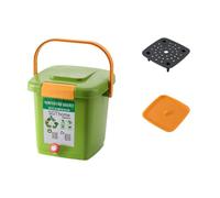 Générique Bac à Compost D'intérieur pour Déchets Alimentaires Domestiques avec Poignée et Couvercle Hermétique, Idéal pour La Maison, Le Jardin Ou La, 10l