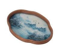 Générique Bac à en verre - 29x21.5x2,5 cm rectangulaire, assiette de verre résistante à la chaleur, élégant base de transparent, conception minimaliste moderne | Parfait pour les tasses à Coffee Cof