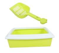 Générique Bac à Litière pour Chat Rampe De Litière pour Chats Trousse d'allaitement Récupérateur De Déchets Trousse pour Chiot Support De Porte Frais Kit De Biberon Chaton Light Green Abdos
