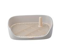 Générique Bac à Litière pour Chiot et Chat, Fabriqué dans Un Matériau Robuste et Facile à Nettoyer, Idéal pour Les Animaux de Compagnie en Appartement, Gris 40x30x11cm