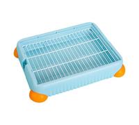 Générique Bac à Litière pour Lapins, Support pour Chiots, Tapis d'apprentissage de La Propreté, Bac à Litière D'intérieur pour Petits Animaux, Hamsters, S, Bleu
