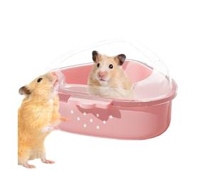 Générique Bac À Sable pour Hamster | Bac De Bain De Sable Grand Transparent pour Hamster | pour Nettoyage Cachette Détente Toilettage Exploration Salle de Bain Gerbille