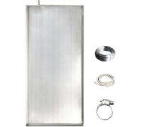 Générique Bac De Récupération De Climatiseur en Acier Inoxydable, Kit De Drainage des Condensats, Bac De Récupération Rectangulaire Plié à La Main (84 * 38cm)