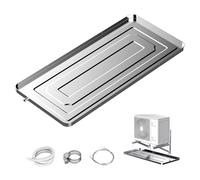 Générique Bac de récupération des condensats avec Tube pour climatiseur Central, climatiseur de fenêtre, Portable, adapté, bac de récupération des condensats en Acier Inoxydable - Bac de récupération