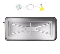 Générique Bac de Vidange & d'Égouttement pour Climatiseur - Bac Condensat Clim Universel en Acier Inoxydable - Collecteur & Drainage de l'eau -Cache Climatiseur ExtérieurSilver,3P : 92 * 44CM