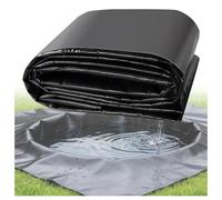 Générique Bache Bassin 9x9m/29.53x29.53ft,HDPE imperméable, Taille sur Mesure, Épaisse Résistant à l’Usure, Polyvalente pour Projets Paysagers