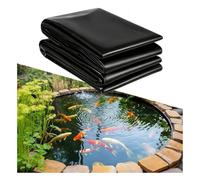 Générique Bâche Bassin en PEHD Noir 4.5x6m/14.76x19.69ft,Robuste et étanche, Idéale pour Les Jeux d'eau de Jardin, Les Fontaines, Les Cascades, Les Bassins à Carpes koï et l'étanchéité