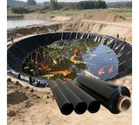 Générique Bâche Bassin HDPE Jardin, Revêtement de D'étang Noir 7x7m 7.5x7.5m 8x8m 8.5x8.5m 9x9m Membrane imperméable pour Maison Bâtiment la Serre ou Dautres Occasions(4x12m)