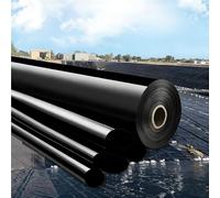 Générique Bâche de Bassin de Jardin Flexible et Robuste 2x2.5m 2.5x3.0m 3x3.5m 3.5x4.0m 5x6m HDPE Noir Bâche D'étang Indéchirable Revêtement pour Bassin Aux Intempéries(2.5x8m)