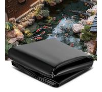 Générique Bâche de Bassin en HDPE 2m 3.5m 4.5m 6m 8m 9m 10m Noir Revêtement D'étang Usage intensif, Bâche Liner pour Bassin Flexible Durable Préformée pour Fleurs jardiniers serres bassins(5x11m)