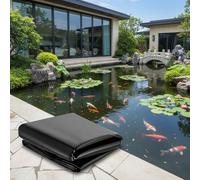 Générique Bâche de Bassin en HDPE 5x5m 6x8m 8x9m 9x10m 9.5x11m 10x12m Bâche Liner pour D'étang Flexible, Revêtement de Bassin Noire pour Grand D'étang à Poissons, Piscines, Jardin(1.5x2.5m)