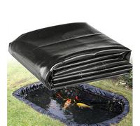 Générique Bâche de Bassin Noir HDPE 0.12mm Revêtement D'étang Flexible 3x8m 4x6m 5x8m 6x6m 7x8m Membrane Imperméable pour Bassins Extérieurs, Anti-crevaison Résistance(6x15m)