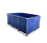 Générique Bâche Pliable et résistante en PVC avec Armature en Acier - 50 x 50 x 40 cm pour bassins Hors Sol, bassins d'ornement et Stockage d'eau. Comprend Une vanne de vidange et Un hublot.