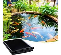 Générique Bâche pour Étang en HDPE 3.0m 4.0m 5m 6m 7m 8m 9m Robuste Noire Revêtement de Bassin Doublure Préformée pour Étangs à Poissons, Jeux d'eau, Cascades, Fontaines, Jardins Aquatiques(12x18m)