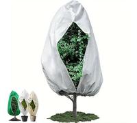 Générique Bache Protection Plantes Hiver, Voile Hivernage Plante Exterieur, Housse de Protection Contre Le Gel Réutilisable avec Fermeture Éclair et Cordon (Blanc,250 x 360 cm)