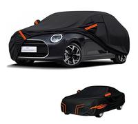 générique Bache Voiture Exterieur imperméable Compatible avec Mini R59 Roadster/Roadster S 2012-2015,résistante à la Neige, à la Pluie et au Vent,Toutes Les Saisons bache Voiture (Black Orange)
