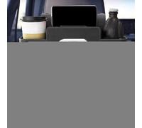 Générique Back Seat Organizer - ABS PU Leather 32.5cm Size, Headrest Holder With Hooks, Vehicle Tissue Dispenser | Travel Car Accessory For Truck, Phone, Women, Kids, Men, Road Trips, Camping