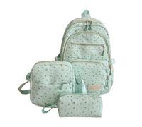 Générique Backpack For Girls Cute Pattern School With High Capacity For High School Students Lightweight Daypack For Daily Use (Green, 44cmx29cm)