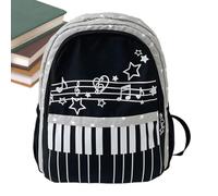 Générique Backpack For Girls - Nylon 40x31cm | Cute Large-Capacity School | Bag | Piano-Style Daily Rucksack For Teens Middle High School And College Students