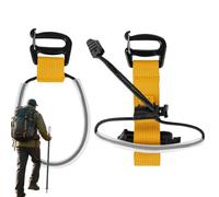 Générique Backpack Hiking Stick Holder - Portable Hands Free Elastic Rope