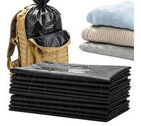Générique Backpack Liners - 10 Pack Heavy Duty Waterproof CPE Pack Covers | 83x55cm Rainproof Inner Bags for Hiking, Camping, Mountain Trekking & Bushcraft, Helps Protect Clothing and Gear from Moistur