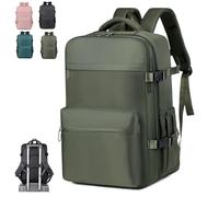 Générique Backpack, Travel Back Pack with Vacuum Pump, Travel Backpack, Large Capacity with Multiple Pockets, Water-Resistant (Green,Without pump)