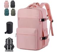 Générique Backpack, Travel Back Pack with Vacuum Pump, Travel Backpack, Large Capacity with Multiple Pockets, Water-Resistant (Pink,Pump style)