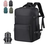 Générique Backpack, Travel Back Pack with Vacuum Pump, Travel Backpack, Large Capacity with Multiple Pockets, Water-Resistant (Black,Pump style)